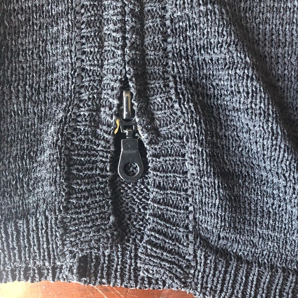 BLESSINGS Cardigan, with Zipper in Black. 2XL - Picture 7 of 8